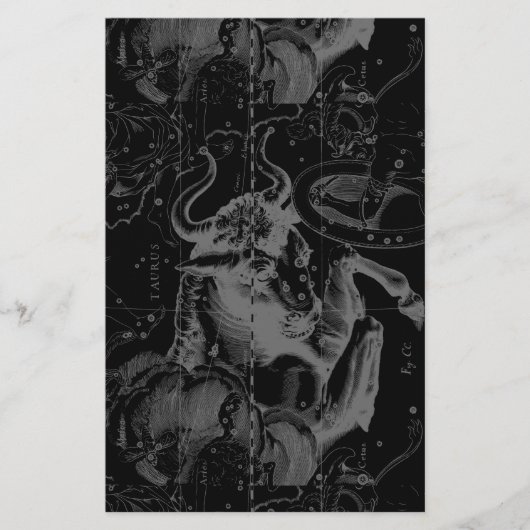 Papeterie Symbole de Taurus Constellation Hevelius circa 169 (Devant)