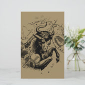 Papeterie Symbole de Taurus Constellation Hevelius circa 169 (Debout devant)