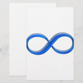 Papeterie Symbole d'infini (Devant / Derrière)