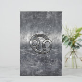 Papeterie Symbole du cancer du zodiaque en style industriel (Debout devant)