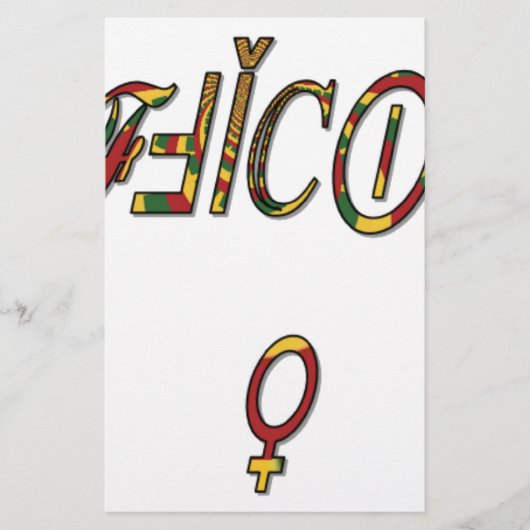 Papeterie Symbole féminin inversé "OFFICIAL" Imprimer (Devant)