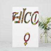 Papeterie Symbole féminin inversé "OFFICIAL" Imprimer (Debout devant)