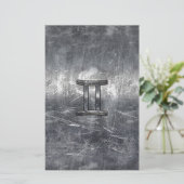 Papeterie Symbole Gemini Zodiac en Grunge style dévêtu (Debout devant)