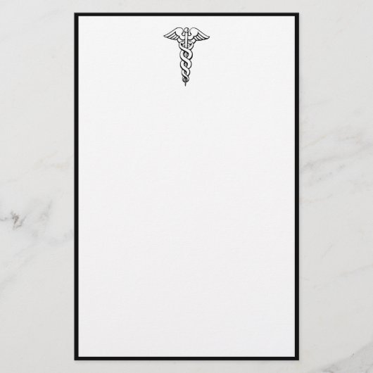 Papeterie Symbole Médicale de Caduceus (Devant)