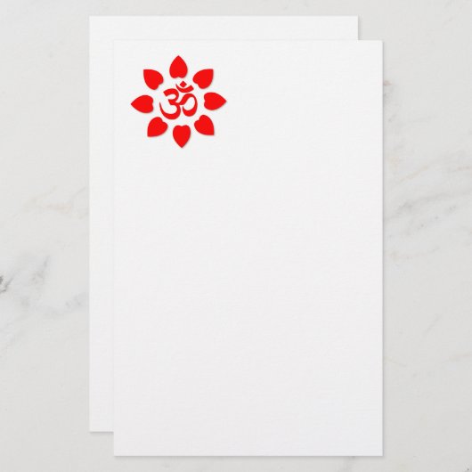 Papeterie Symbole Om (Devant / Derrière)