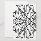 Papeterie symétrie géométrique (Devant / Derrière)