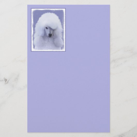 Papeterie Tableau blanc standard de caniche - Art original d (Devant)