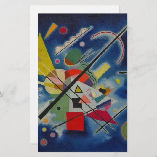 Papeterie Tableau bleu de Kandinsky (Devant / Derrière)