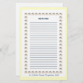 Papeterie Tableau de notes - Conception 1 (Devant / Derrière)