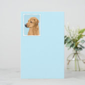 Papeterie Tableau Rhodesian Ridgeback - Art Chien original (Debout devant)