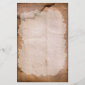 Papeterie tachée d'eau foncée (Devant)