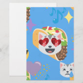 Papeterie taco cat emoji (Devant / Derrière)