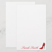 Papeterie Talon haut rouge (Devant / Derrière)