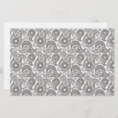 Papeterie Tangerine Black Paisley (Devant / Derrière)