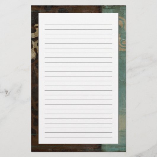 Papeterie Tapisserie abstraite de damassé par Jennifer (Devant)