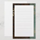 Papeterie Tapisserie abstraite de damassé par Jennifer (Devant / Derrière)