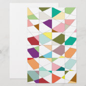 Papeterie Tapisserie aux couleurs Abstraites (Devant / Derrière)