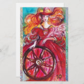 PAPETERIE TAROTES DES OMBRES PERDUES / LA ROUE DE FORTUNE (Devant / Derrière)