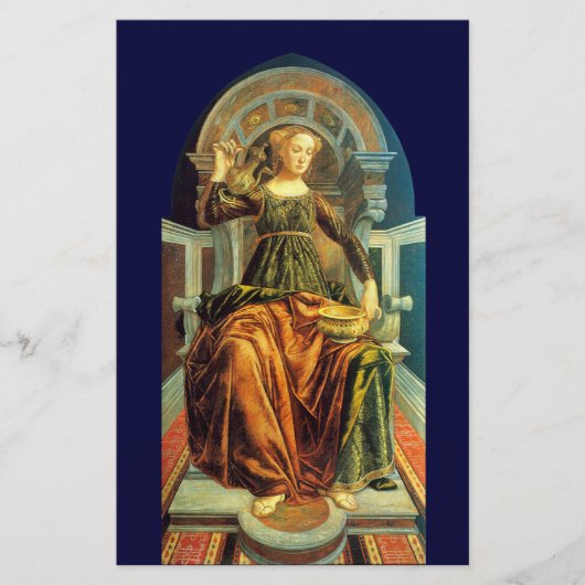 PAPETERIE TAROTS DE RENAISSANCE ANTIQUE 14 / TEMPÉRANCE (Devant)