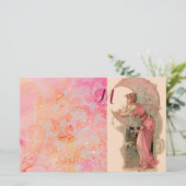 PAPETERIE TAROTS/ LUNE LADY, MONOGRAMME DES ÉPAULES FLORALES (Debout devant)