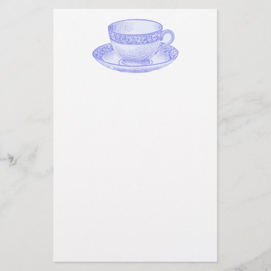 Papeterie Tasse à thé violette (Devant)