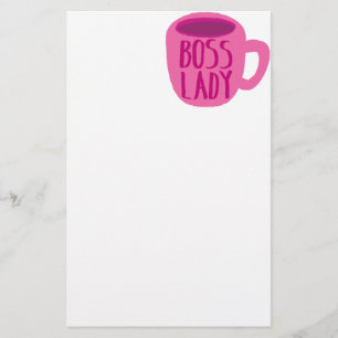Papeterie Tasse rose de Madame café de patron