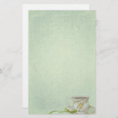 Papeterie Teacup vintage (Devant / Derrière)