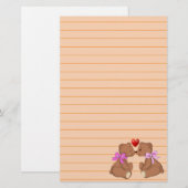 Papeterie Teddy Bear Love (Devant / Derrière)