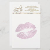 Papeterie Tellement de jolies lèvres de Parties scintillant  (Devant / Derrière)