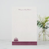 Papeterie terreuse moderne de tons de Joyeux Noël (Debout devant)