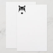 Papeterie Tête de loup (Devant / Derrière)