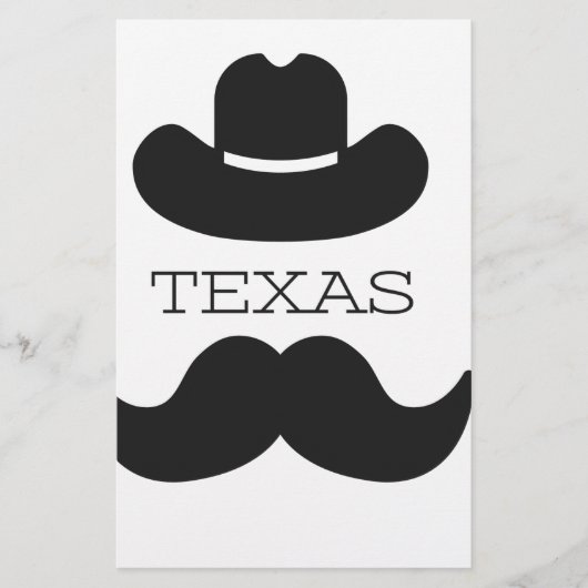 Papeterie Texas en blanc (Devant)