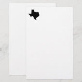 Papeterie Texas en noir et blanc (Devant / Derrière)