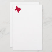Papeterie Texas en rouge (Devant / Derrière)