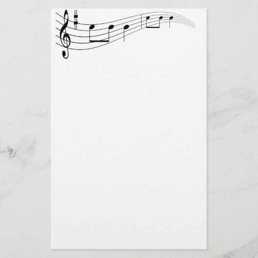 Papeterie Texte de musique (Devant)