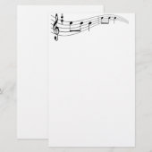 Papeterie Texte de musique (Devant / Derrière)