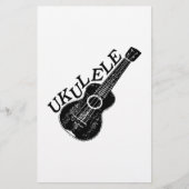 Papeterie Texte Et Image Ukulele (Devant)