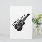 Papeterie Texte Et Image Ukulele (Debout devant)