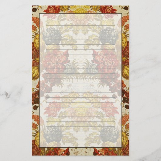 Papeterie Textile avec un motif floral de répétition (Devant)