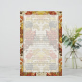 Papeterie Textile avec un motif floral de répétition (Debout devant)