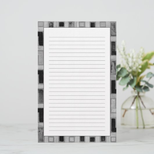 Papeterie Textile de Mudcloth d'Africain avec les motifs (Debout devant)