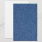 Papeterie Textile fabric bleu fashion jean denim (Devant / Derrière)