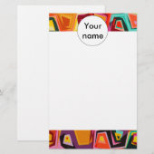 Papeterie Texture colorée de trous (Devant / Derrière)