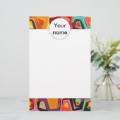 Papeterie Texture colorée de trous (Debout devant)