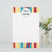 Papeterie Texture d'aquarelles (Debout devant)