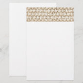 Papeterie Texture de Burlap (Devant / Derrière)