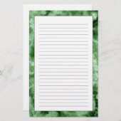 Papeterie Texture de marbre vert (Devant / Derrière)