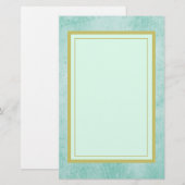 Papeterie Texture de papier Vintage vert dégradé (Devant / Derrière)