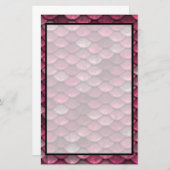 Papeterie Texture des échelles métalliques roses (Devant / Derrière)