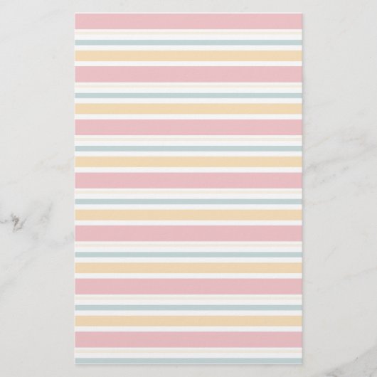 Papeterie texture des rayures rose orange (Devant)